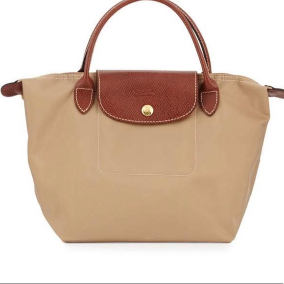 Longchamp Handbags - Sold!! Longchamp Small Le Pliage Tote Beige